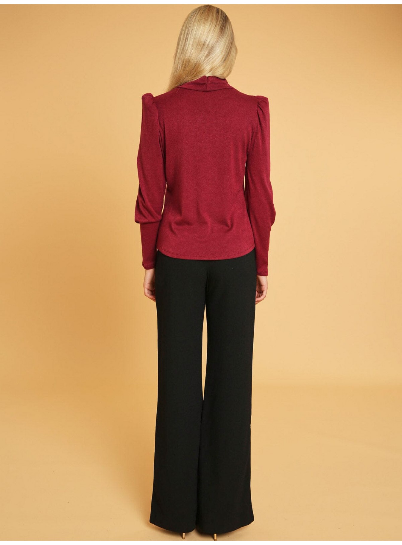 WOMEN'S LONG SLEEVE TURTLE NECK BLOUSE WOMEN'S LONG SLEEVE TURTLE NECK BLOUSE