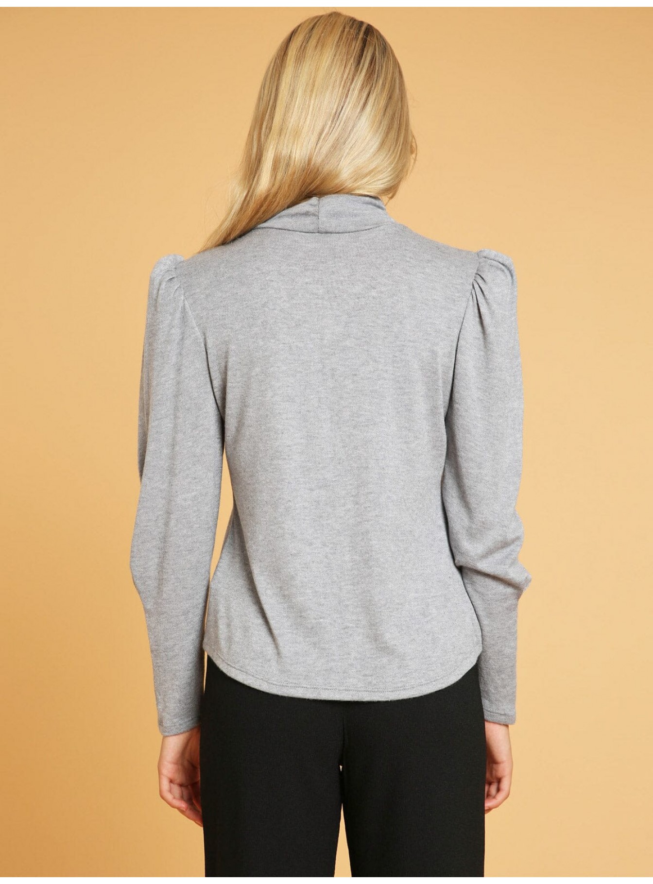 WOMEN'S LONG SLEEVE TURTLE NECK BLOUSE WOMEN'S LONG SLEEVE TURTLE NECK BLOUSE