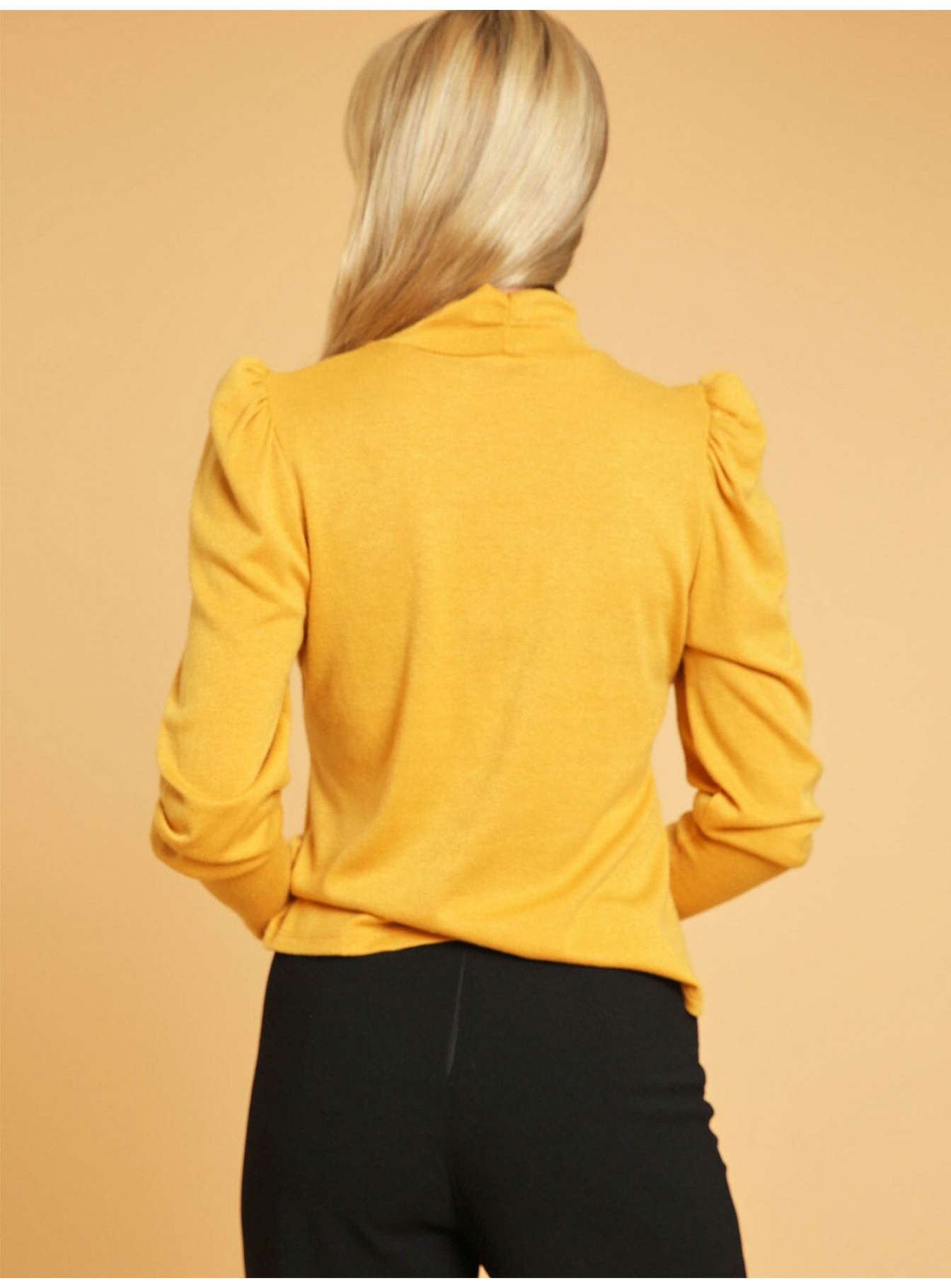 WOMEN'S LONG SLEEVE TURTLE NECK BLOUSE WOMEN'S LONG SLEEVE TURTLE NECK BLOUSE