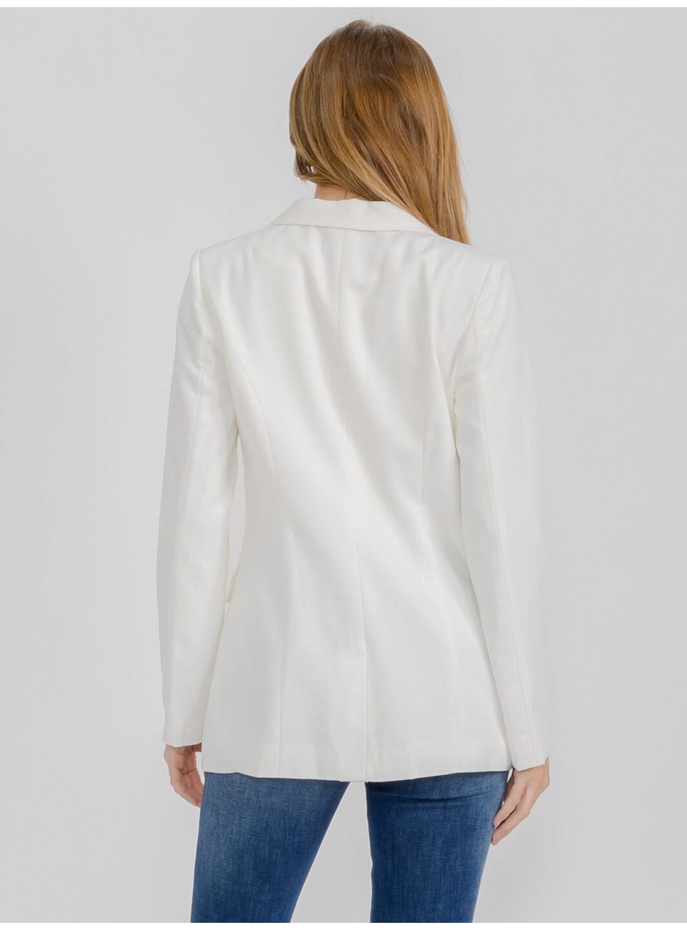 WOMEN'S LONG SLEEVE BUTTON CLOSURE BLAZER