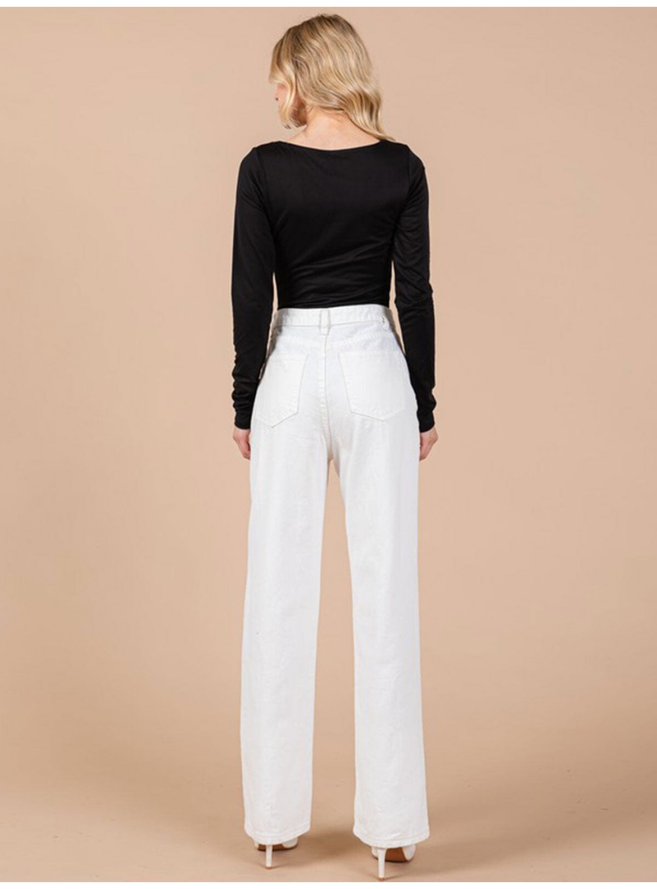 WOMEN'S LONG SLEEVE SOLID BODYSUIT