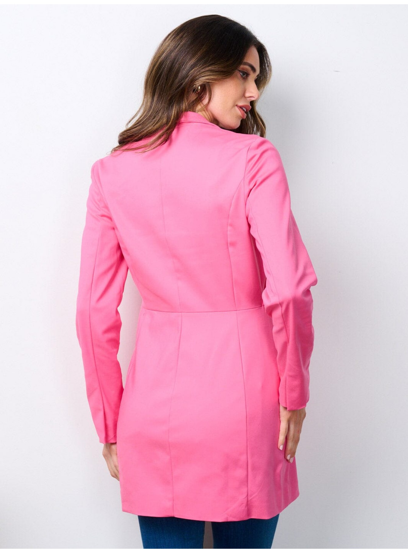 WOMEN'S LONG SLEEVE BUTTON CLOSURE POCKETS BLAZER