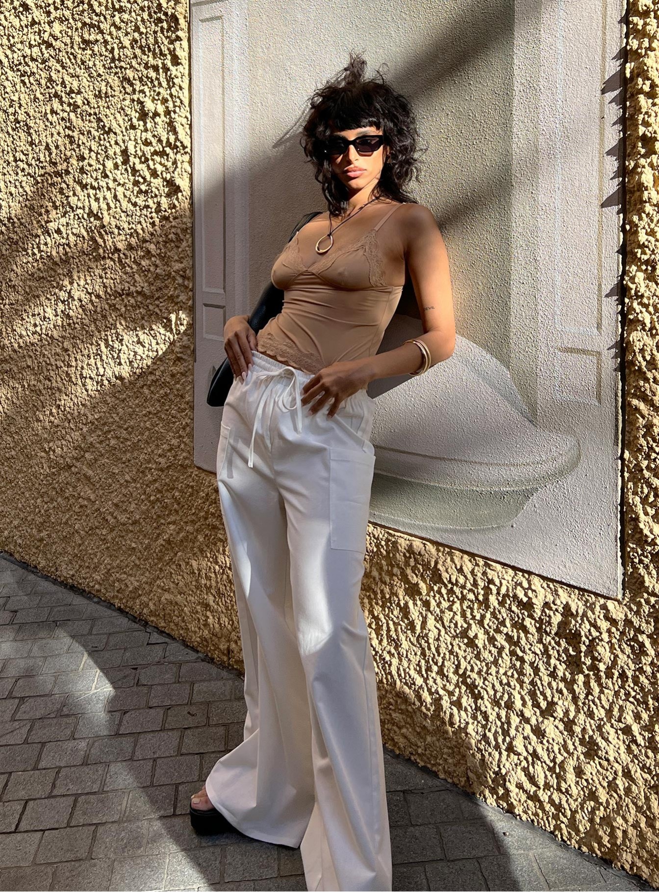 Brunie Pants White