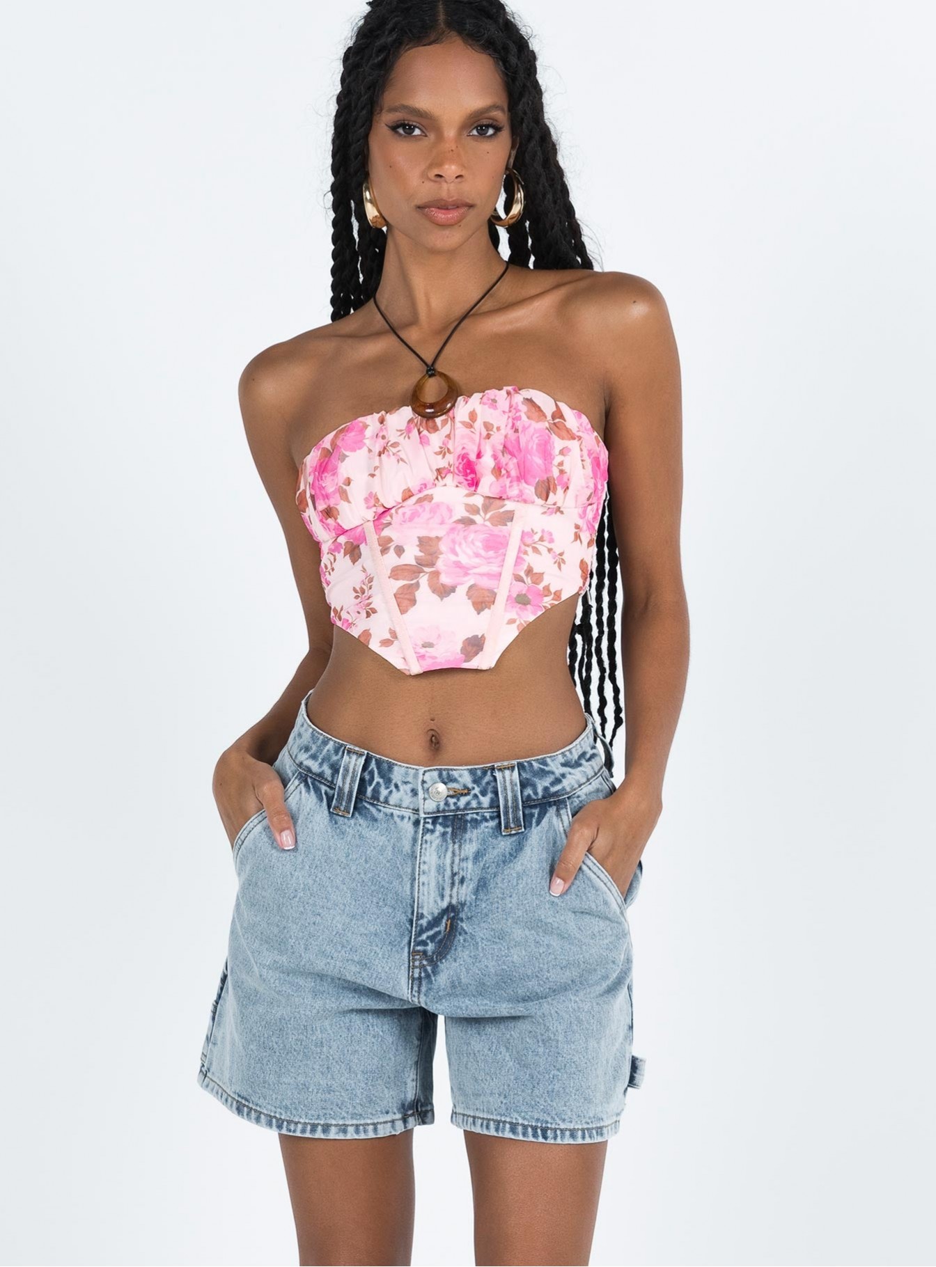 Denim Shorts Light Wash Lower Impact