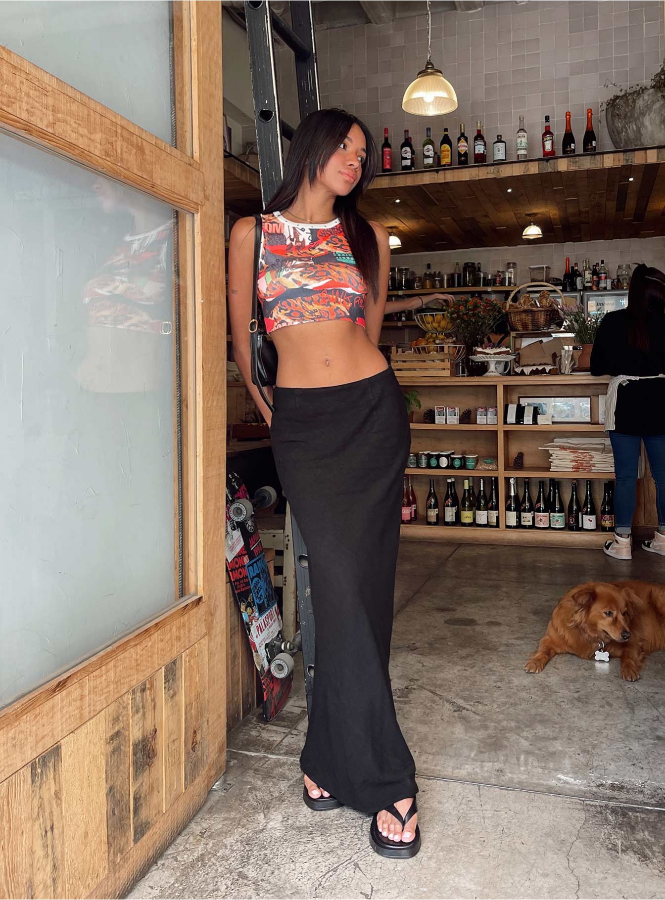 Jodie Maxi Skirt Black