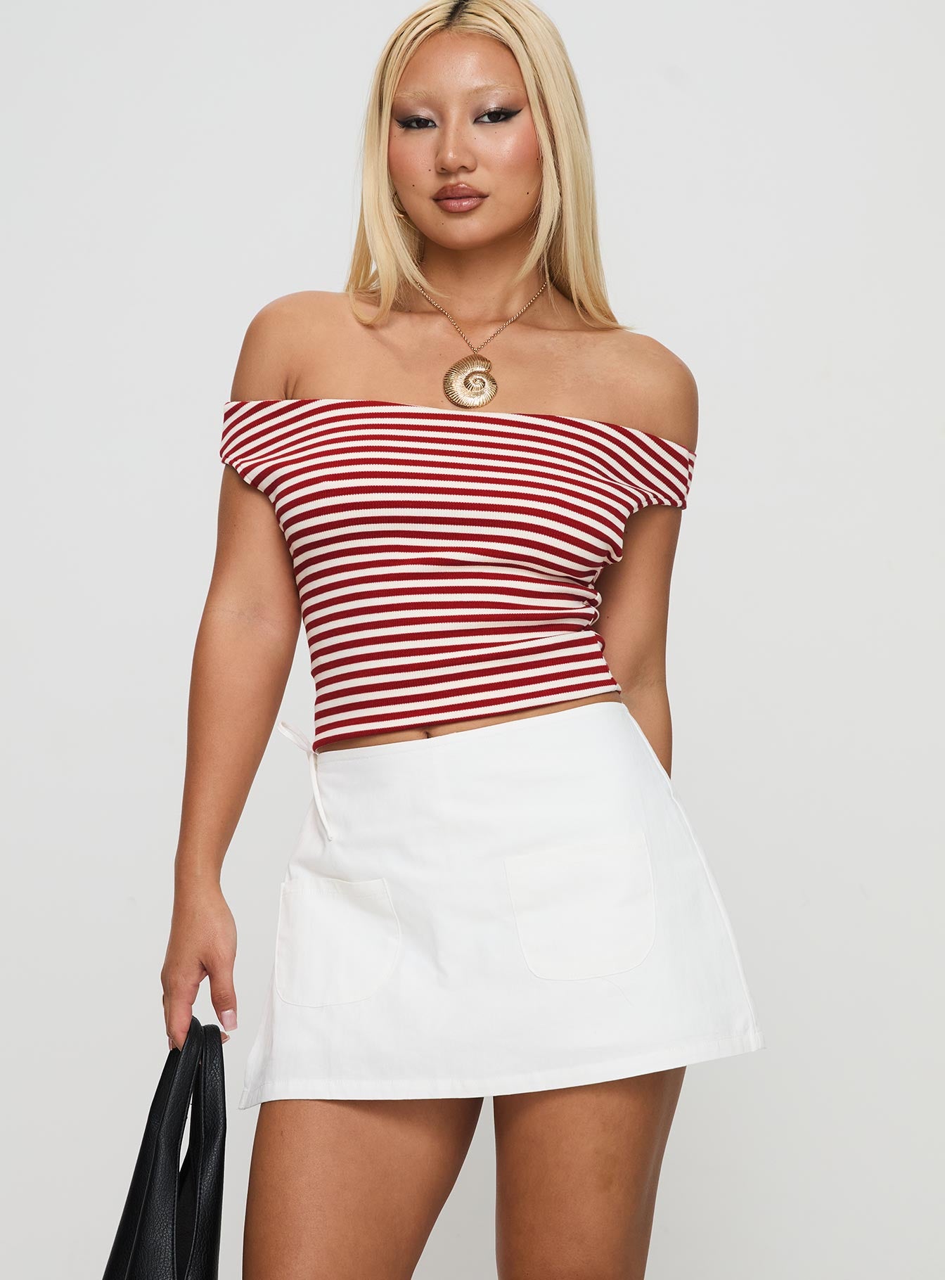 Gigi Wrap Skort White Petite