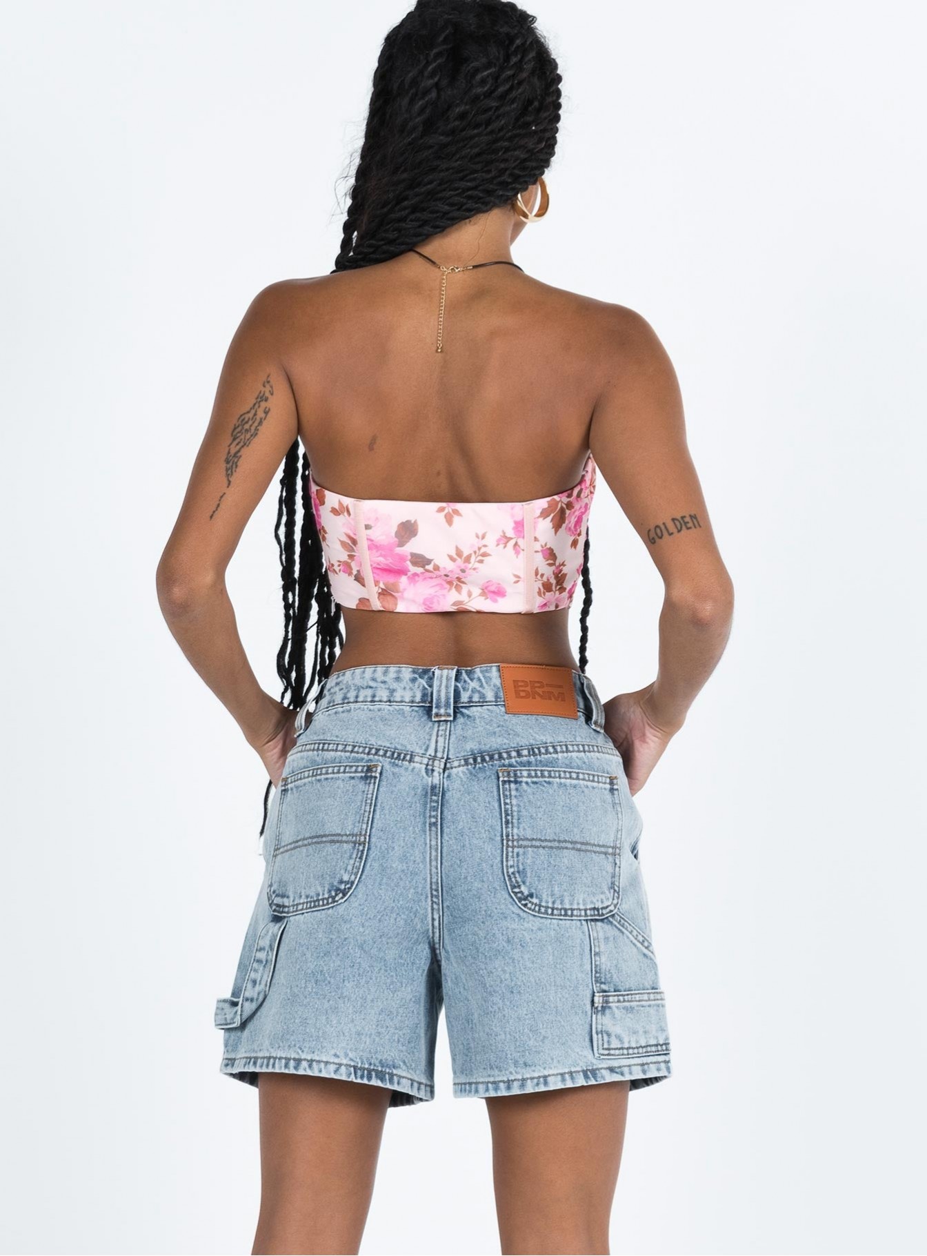 Denim Shorts Light Wash Lower Impact