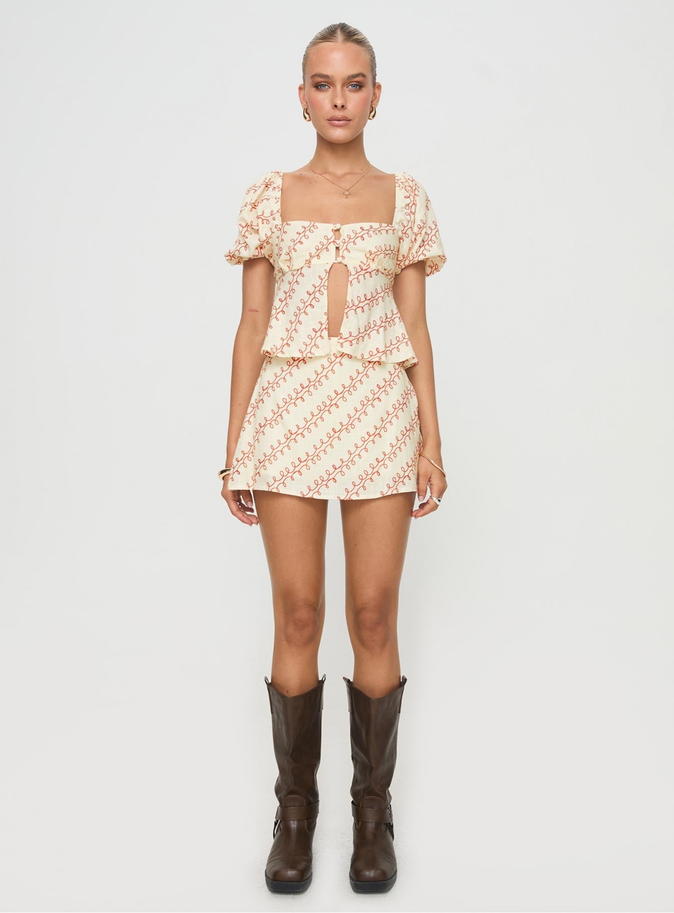 Adios Linen Blend Skort Multi