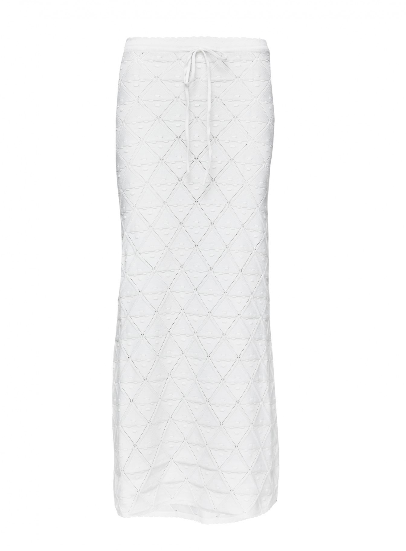 Giulia Knit Maxi Skirt White